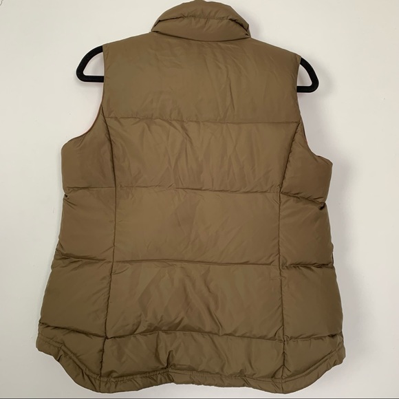 J. CREW Quilted Olive Green with Orange Lining Puffer Down Vest - Picture 2 of 13